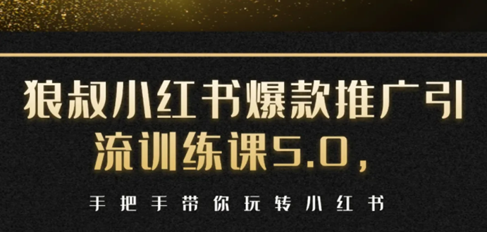 小红书爆款推广引流训练课5.0，手把手带你玩转小红书（17节实操视频+话术）-小齐资源库