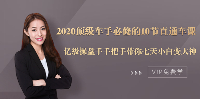 2020顶级车手必修的10节直通车课：亿级操盘手手把手带你七天小白变大神-小齐资源库
