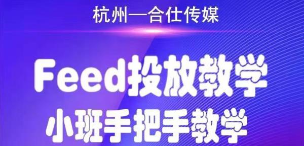 合仕传媒Feed投放教学，手把手教学，开车烧钱必须自己会-小齐资源库