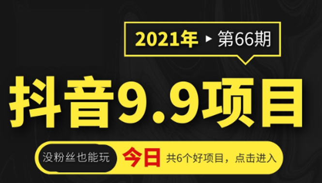 抖音9.9课程项目，没粉丝也能卖课，一天300+粉易变现-小齐资源库