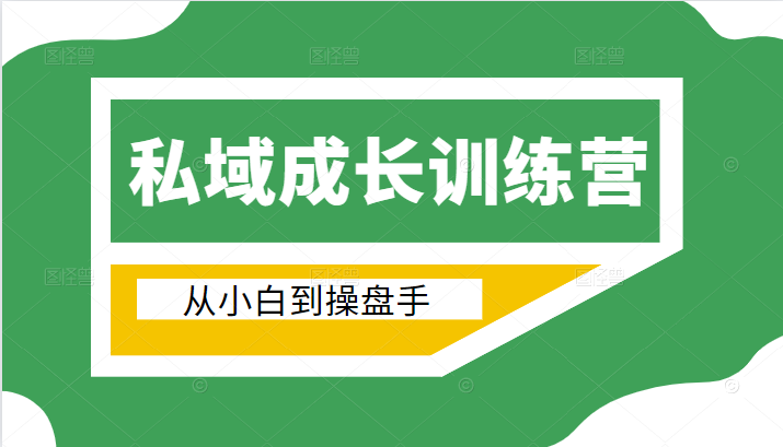 电商私域成长训练营，从小白到操盘手（价值999元）-小齐资源库