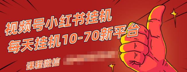 视频号小红书抖音挂机项目，小白无脑操作，按照要求来，单号每天几十米-小齐资源库