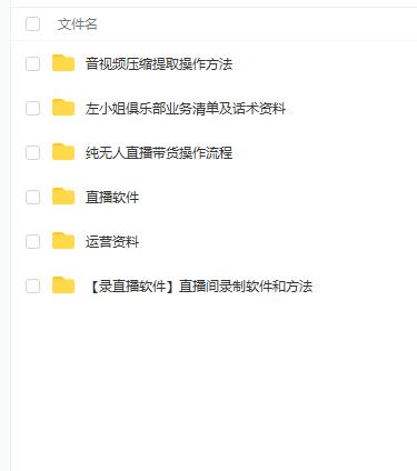 左小姐-直播带货俱乐部十三行、无人直播，全套教程附：工具、文档、话术资料-小齐资源库