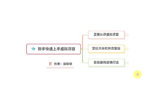 新手如何操作虚拟项目？从0打造月入上万店铺技术【视频课程】-小齐资源库
