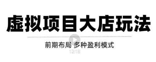 虚拟项目月入几万大店玩法分享，多店操作利润倍增（快速起店盈利）-小齐资源库
