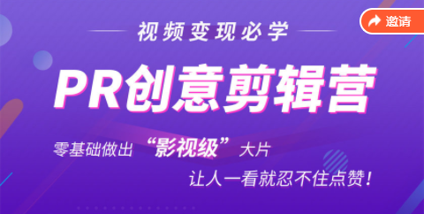 抖音赚钱必学的PR创意剪辑：零基础做出“影视级”大片，让人一看就忍不住为你点赞！-小齐资源库