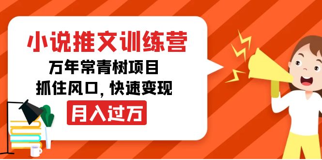小说推文训练营，万年常青树项目，抓住风口，快速变现月入过万-小齐资源库