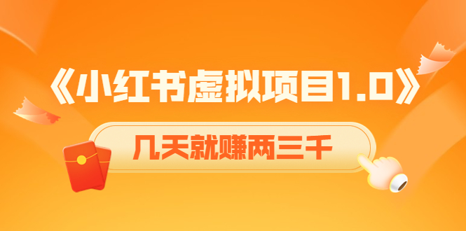 《小红书虚拟项目1.0》账号注册+养号+视频制作+引流+变现，几天就赚两三千-小齐资源库
