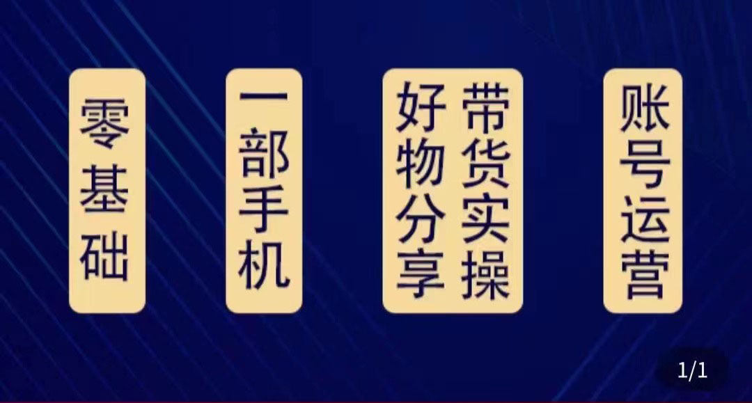 好物分享高阶实操课：0基础一部手机做好好物分享带货（24节课）-小齐资源库