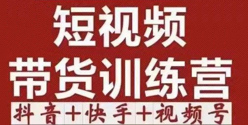 短视频带货特训营（第12期）抖音+快手+视频号：收益巨大，简单粗暴！-小齐资源库