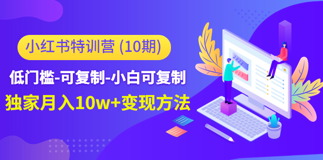 小红书特训营（第10期）低门槛-可复制-小白可复制-独家月入10w+变现方法-小齐资源库