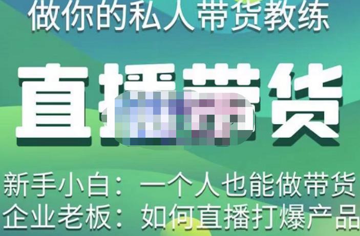 硬核传媒·直播带货（私人教练），实操实战教学，通俗易懂，学完后新手小白一个人也能做带货-小齐资源库