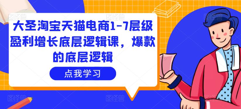 大圣淘宝天猫电商1-7层级盈利增长底层逻辑课，爆款的底层逻辑-小齐资源库