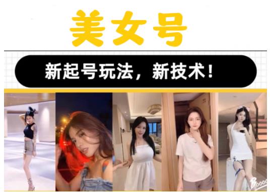 2023抖音快手短视频美女号课程制作玩法教程，美女号搬运新起号玩法，新技术（素材+教程）-小齐资源库