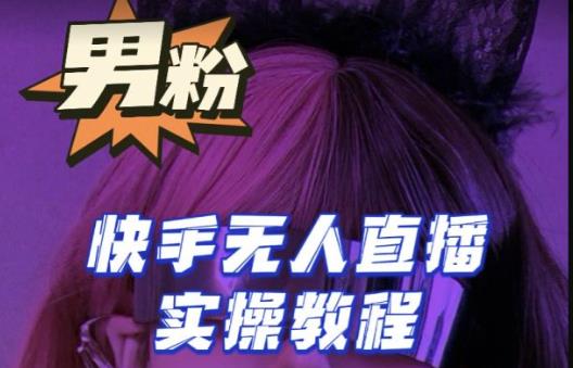 【男粉落地项目】零基础玩转男粉快手无人直播月入3w+，2023快手无人直播实操教程-小齐资源库