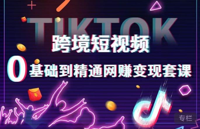 跨境短视频TIKTOK 0基础到精通网赚变现套课，跨境短视频独立站带货变现技巧-小齐资源库