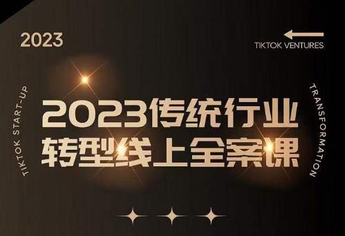 数据哥2023传统行业转型线上全案课，2023年传统行业如何转型线上，线上创业/传统转型避坑宝典-小齐资源库