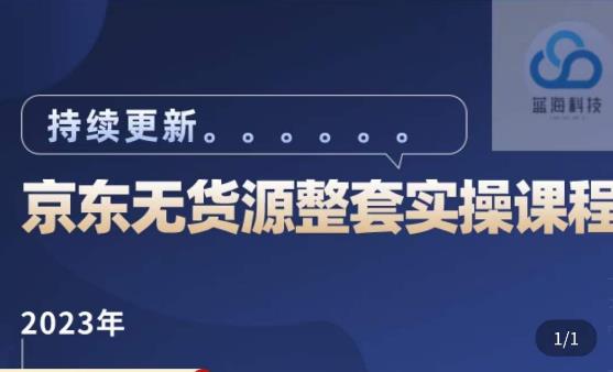 蓝七·2023京东店群整套实操视频教程，京东无货源整套操作流程大总结，减少信息差，有效做店发展-小齐资源库