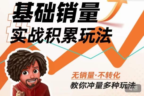 内功丨淘系基础销量实战积累玩法，无销量·不转化，教你冲量多种玩法-小齐资源库