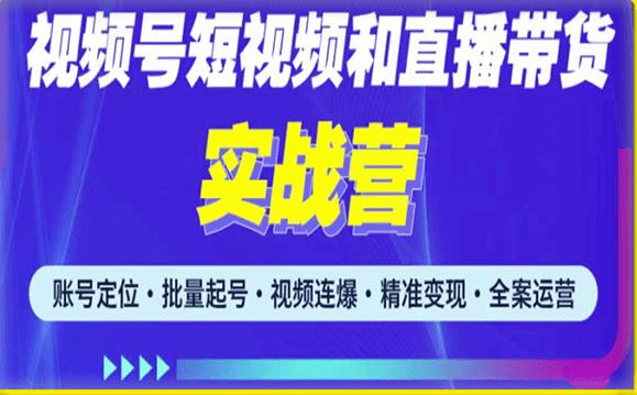 2023最新微信视频号引流和变现全套运营实战课程，小白也能玩转视频号短视频和直播运营-小齐资源库