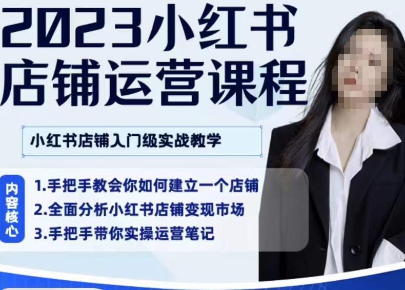 陶金金·2023小红书店铺运营课，小红书店铺入门实战教学-小齐资源库