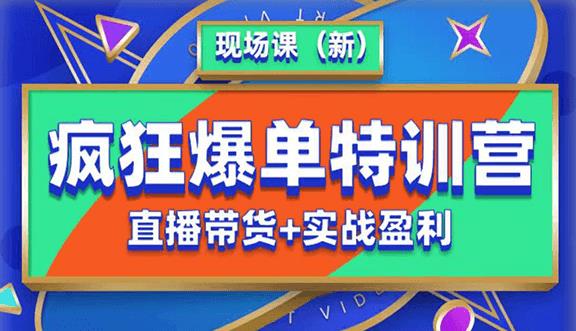 抖音短视频疯狂爆单特训营现场课（新）直播带货+实战案例-小齐资源库