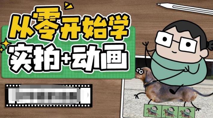 从零开始学实拍加动画，实拍加动画创意教程-小齐资源库