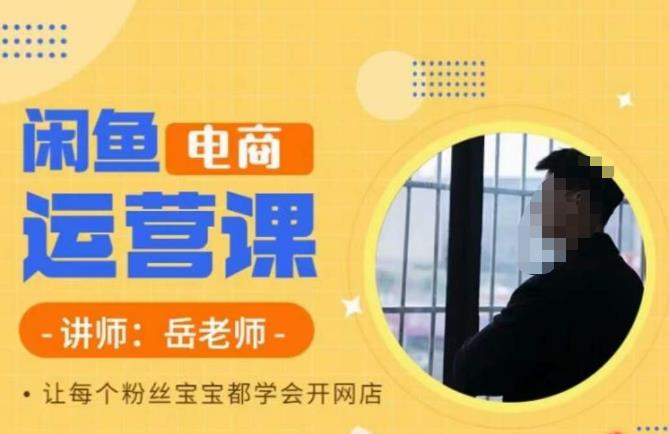 岳老师·闲鱼电商运营课，让每个粉丝宝宝都学会开网店-小齐资源库