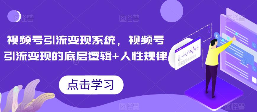 视频号引流变现系统，视频号引流变现的底层逻辑+人性规律-小齐资源库
