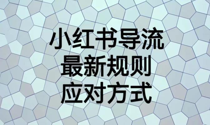 小红书导流最新规则应对方式【揭秘】-小齐资源库