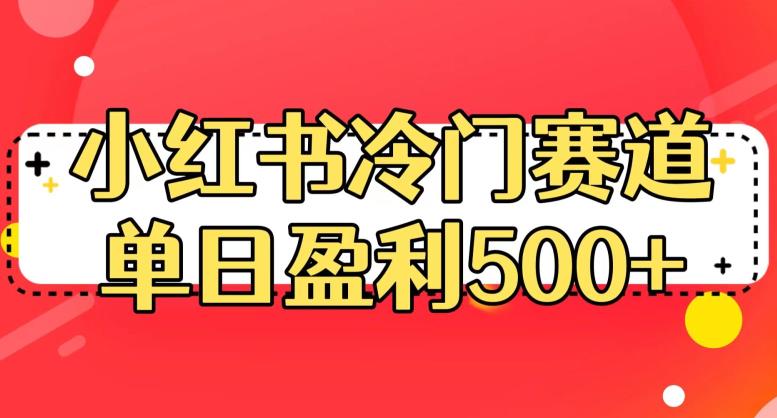 小红书冷门赛道，单日盈利500+【揭秘】-小齐资源库
