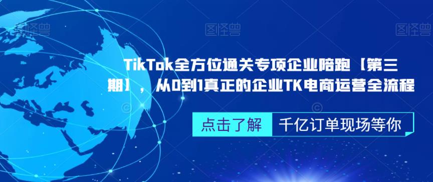 ‎TikTok全方位通关专项企业陪跑【第三期】，从0到1真正的企业TK电商运营全流程-小齐资源库