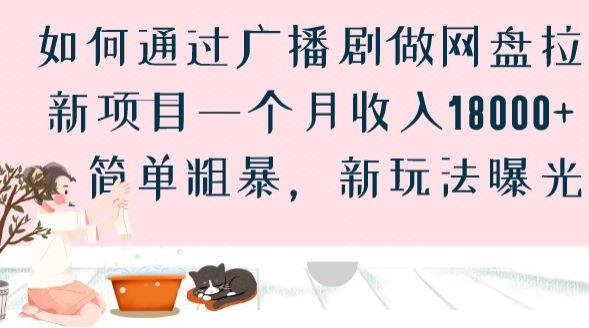 如何通过广播剧做网盘拉新项目一个月收入18000+，简单粗暴，新玩法曝光【揭秘】-小齐资源库