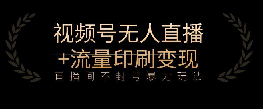 全网首发视频号不封号无人直播暴利玩法+流量印刷机变现，日入1000+【揭秘】-小齐资源库