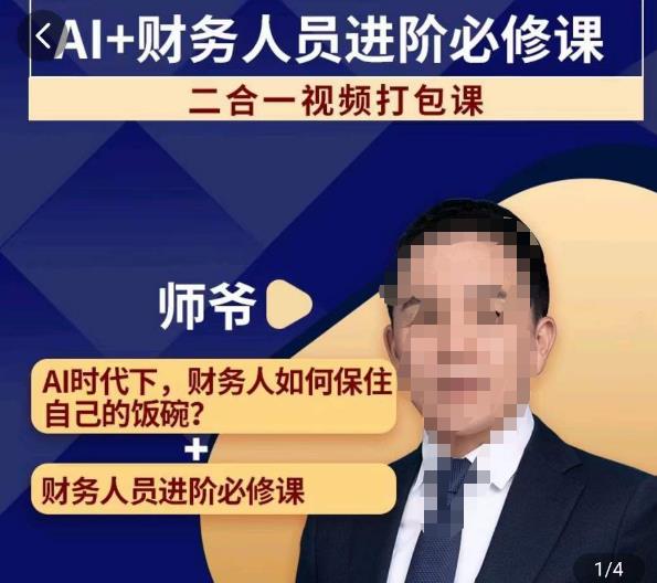 AI+财务人员进阶必修课二合一视频打包课，财务人员进阶必修课-小齐资源库