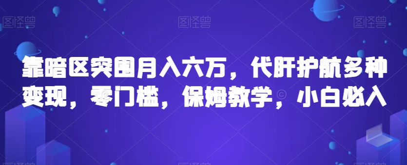 靠暗区突围月入六万，代肝护航多种变现，零门槛，保姆教学，小白必入【揭秘】-小齐资源库