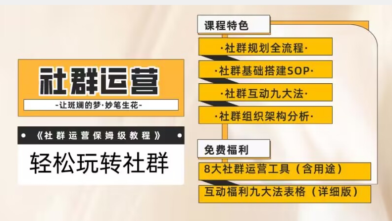 【社群运营】保姆式教程：九大互动法，八款社群运营工具助你轻松玩转社群【揭秘】-小齐资源库