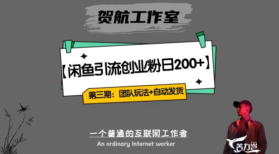 第三期：暴力引流，无脑搬运，闲鱼创业粉引流一天200+，更新全自动发货的团队闭环模式【揭秘】-小齐资源库