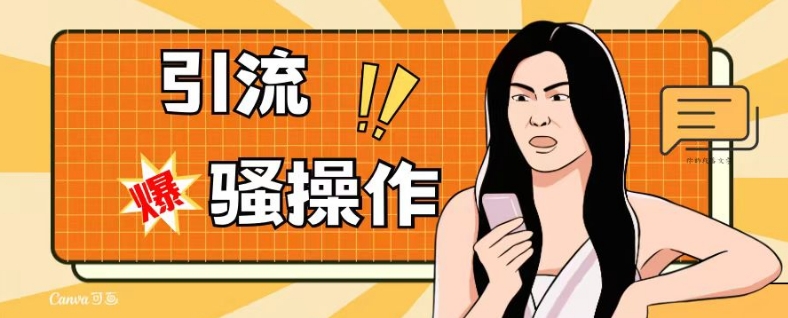 最新引流骚操作，单账号日引50-100，简单粗暴，适合于小白各行各业都可以进行操作，精准粉丝加到爆-小齐资源库