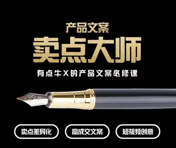 产品文案【卖点大师】高转化电商，有点牛X的产品文案必修课-小齐资源库
