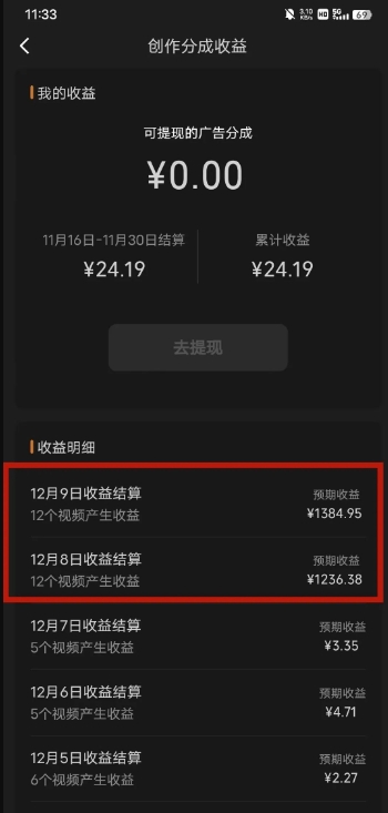 最新撸视频号‮作创‬者‮益收‬课程，测通了视频号分成计划，一天百来块-小齐资源库