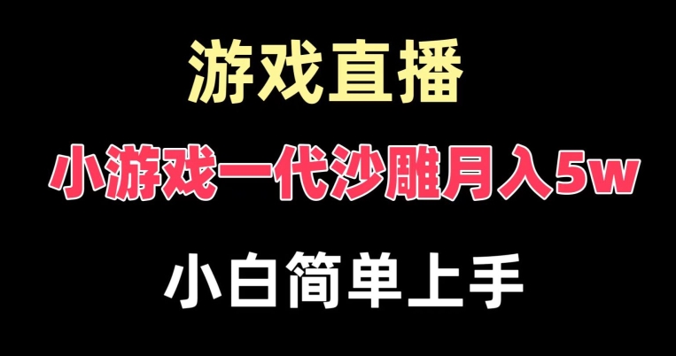 玩小游戏一代沙雕月入5w，爆裂变现，快速拿结果，高级保姆式教学【揭秘】-小齐资源库
