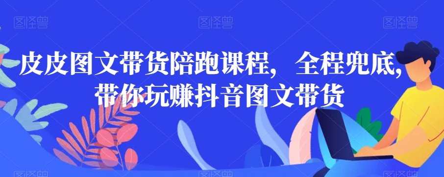 皮皮图文带货陪跑课程，全程兜底，带你玩赚抖音图文带货-小齐资源库