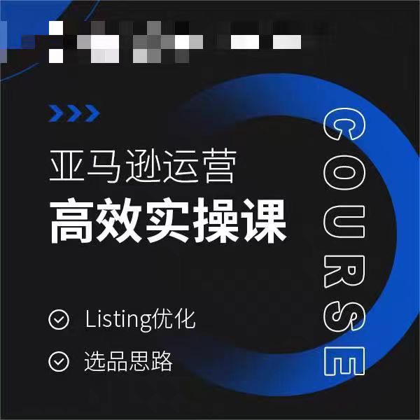 亚马逊运营高效实操课，Listing优化，选品思路-小齐资源库