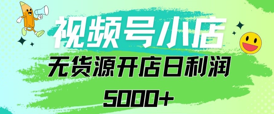 视频号无货源小店从0到1日订单量千单以上纯利润稳稳5000+【揭秘】-小齐资源库