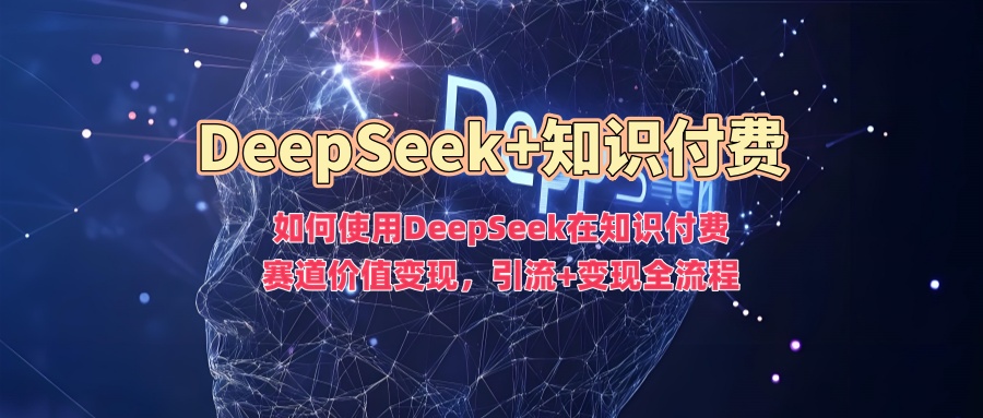 如何使用DeepSeek在知识付费赛道价值变现，引流+变现全流程-小齐资源库