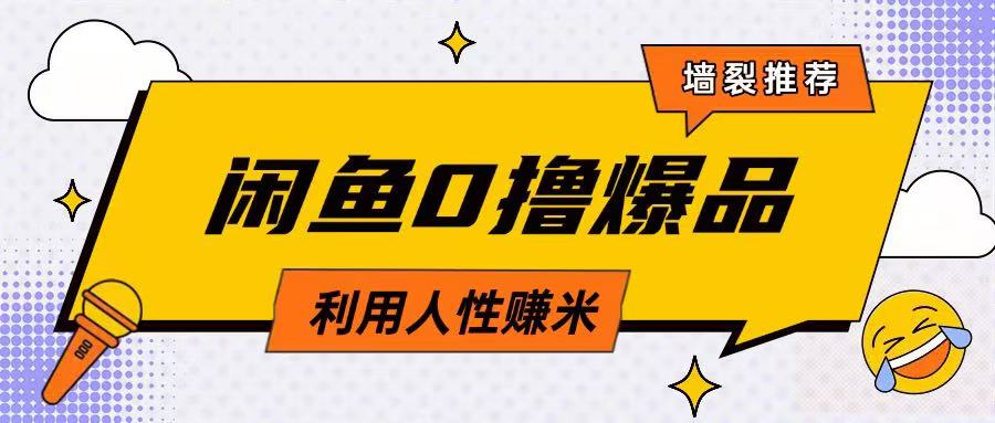 咸鱼0撸玩法利用人性售卖商品达到日挣2张的效果-小齐资源库